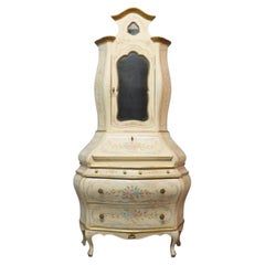 Niccolini Italia Hand Painted Lady’s Bombay Secretary Desk 20thC