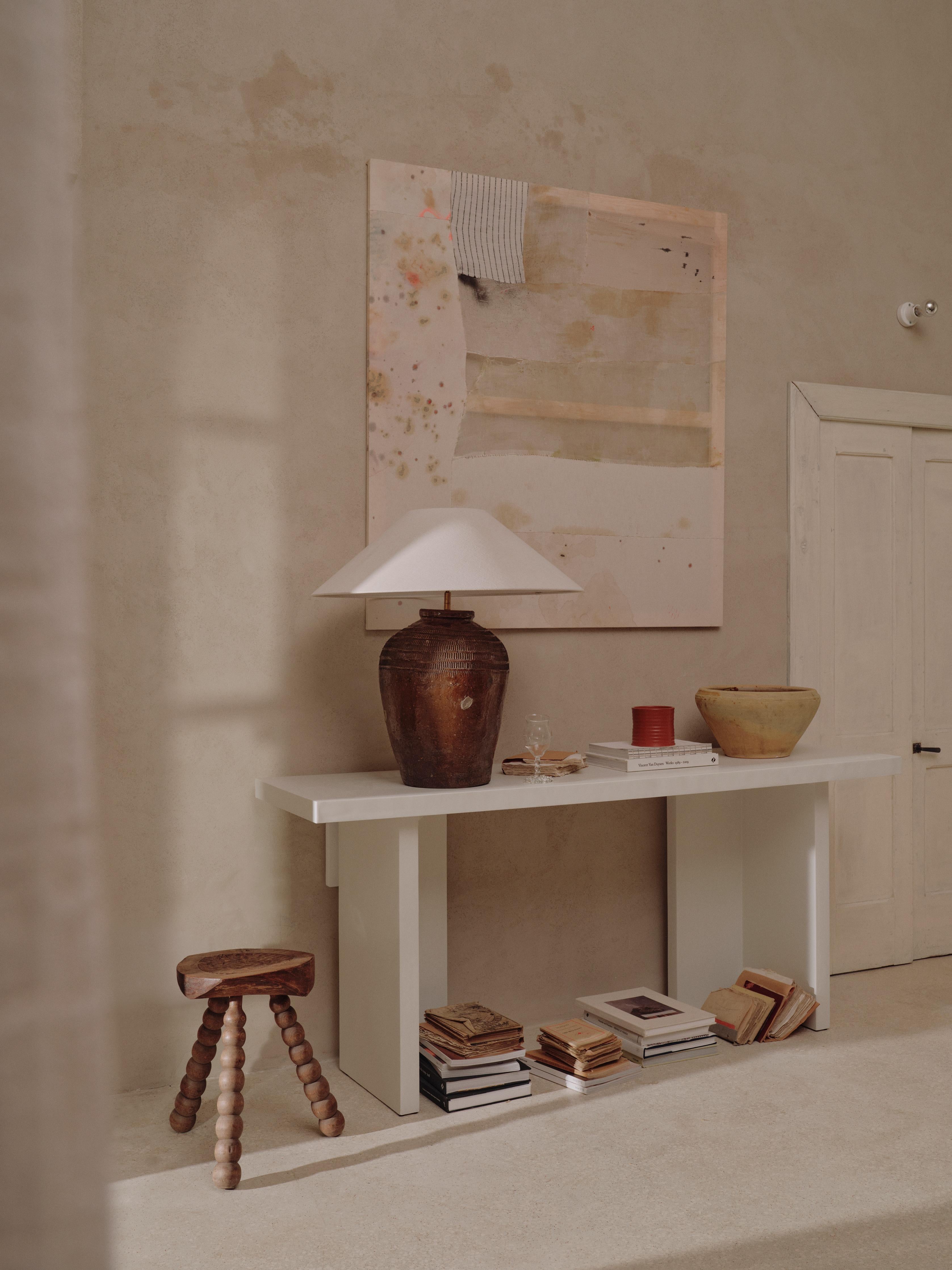 Spanish Niccolò Microcement Hall Table by Marlot Baus For Sale