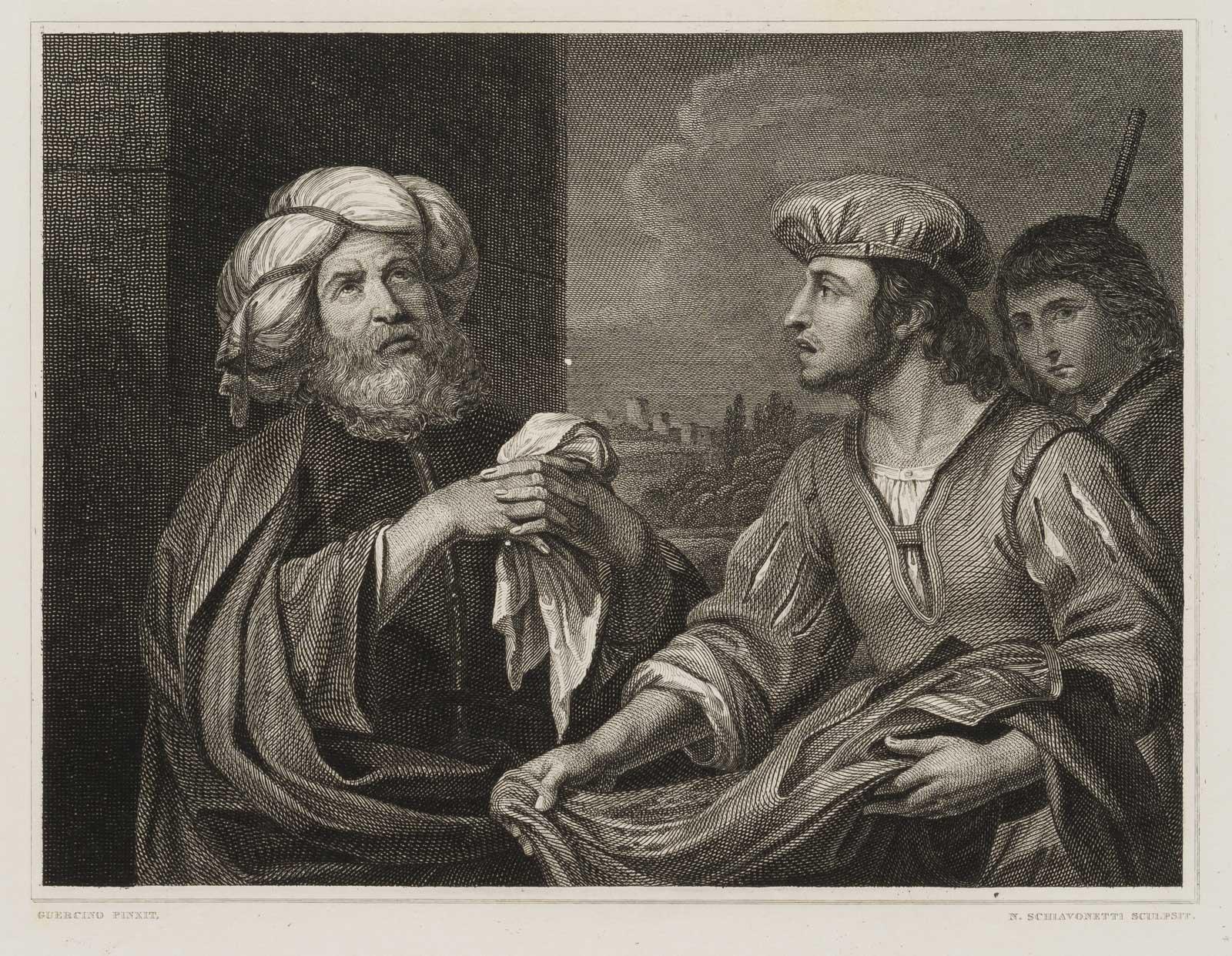 Niccolo Schiavonetti jr. Figurative Print - Jacob beholds Joseph's bloody robe
