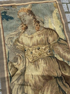 Nice 17th century Aubusson tapestry fragment panel