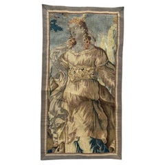 Nice 17th century Aubusson tapestry fragment panel