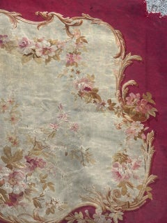 nice 19th Century Aubusson Tapestry Sofa Cover