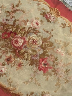 nice 19th Century Aubusson Tapestry Sofa Cover