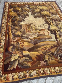 Nice 19th century French Aubusson tapestry «landscape»