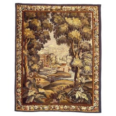Nice 19th century French Aubusson tapestry «landscape»