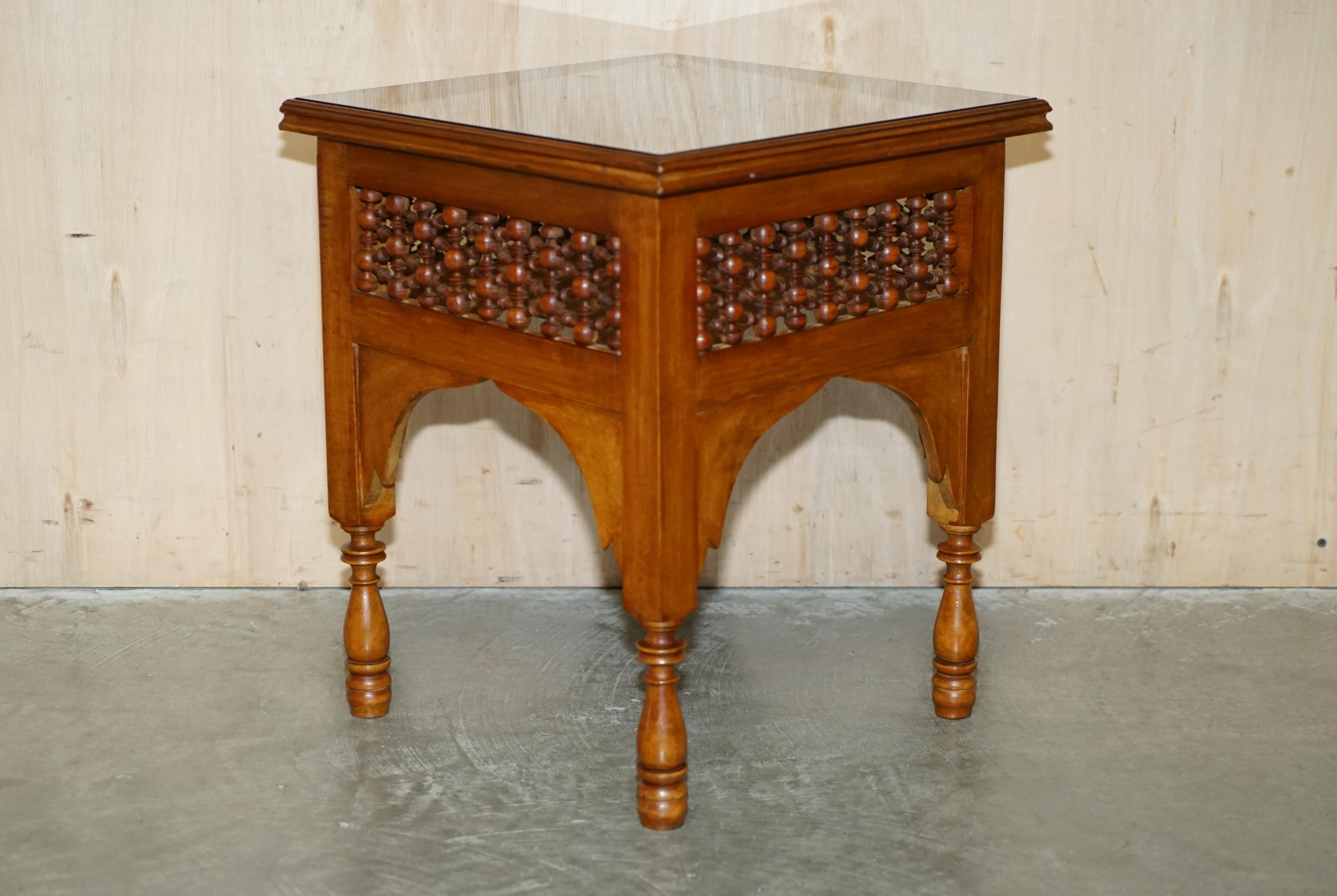 Royal House Antiques

Royal House Antiques is delighted to offer for sale this very nicely crafted late 19th century Morrish side table which was retailed through Liberty's London

Please note the delivery fee listed is just a guide, it covers