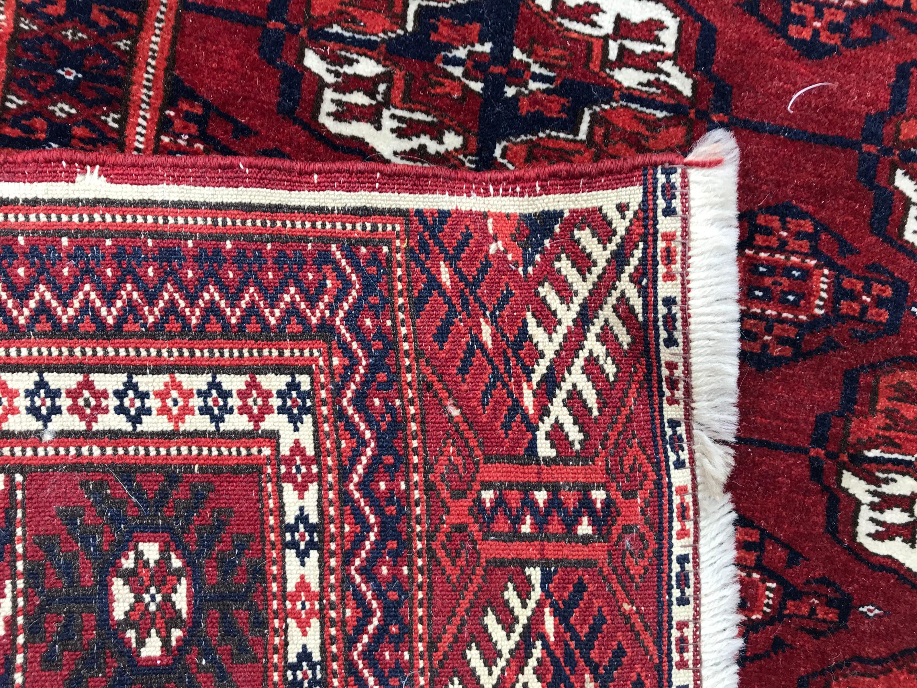 Nice 20th Century Turkmen Boukhara Rug For Sale 6