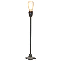 Nice Contemporary Chromed Metal Table Lamp Long Elegant Styling