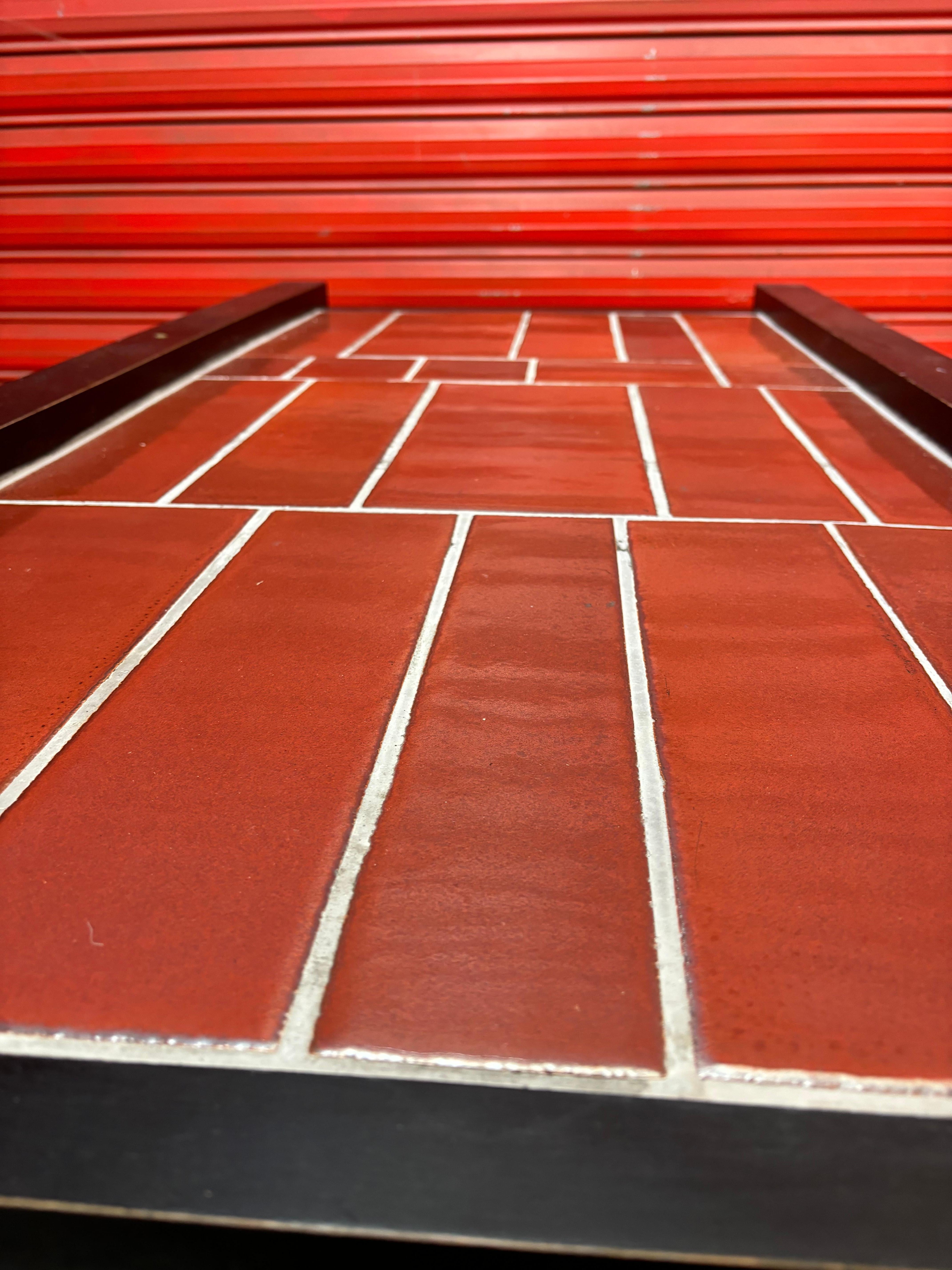 Nice and large coffee table by Roger Capron For Sale 9