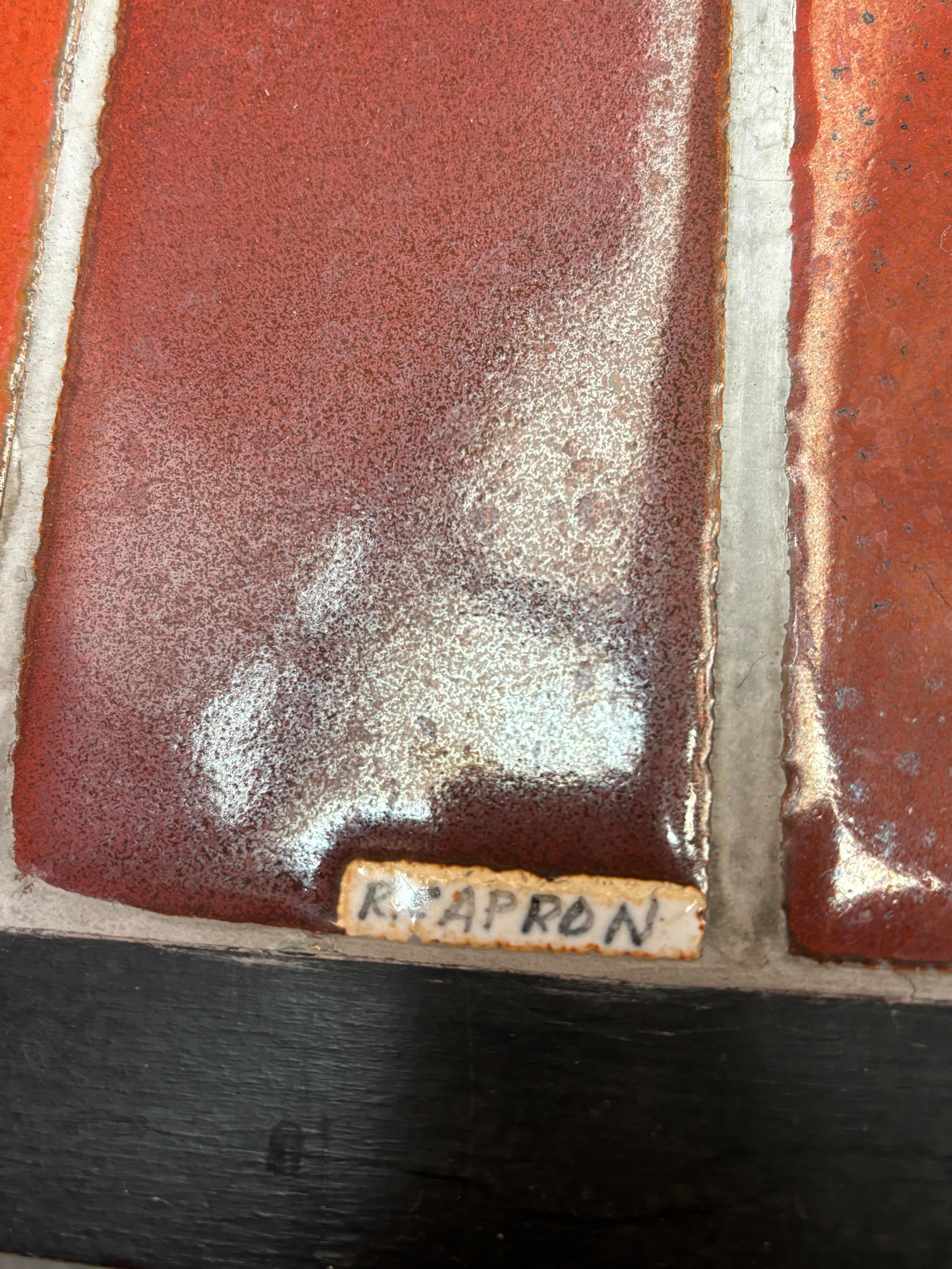 Nice and large coffee table by Roger Capron For Sale 1