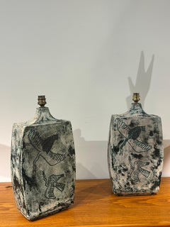 Bella e grande coppia di lampade di Jacques Blin, circa 1950