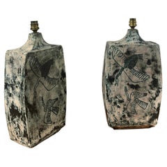 Nice and large pair of lamps by Jacques Blin, circa 1950 Nice and large pair of lamps by Jacques Blin, circa 1950