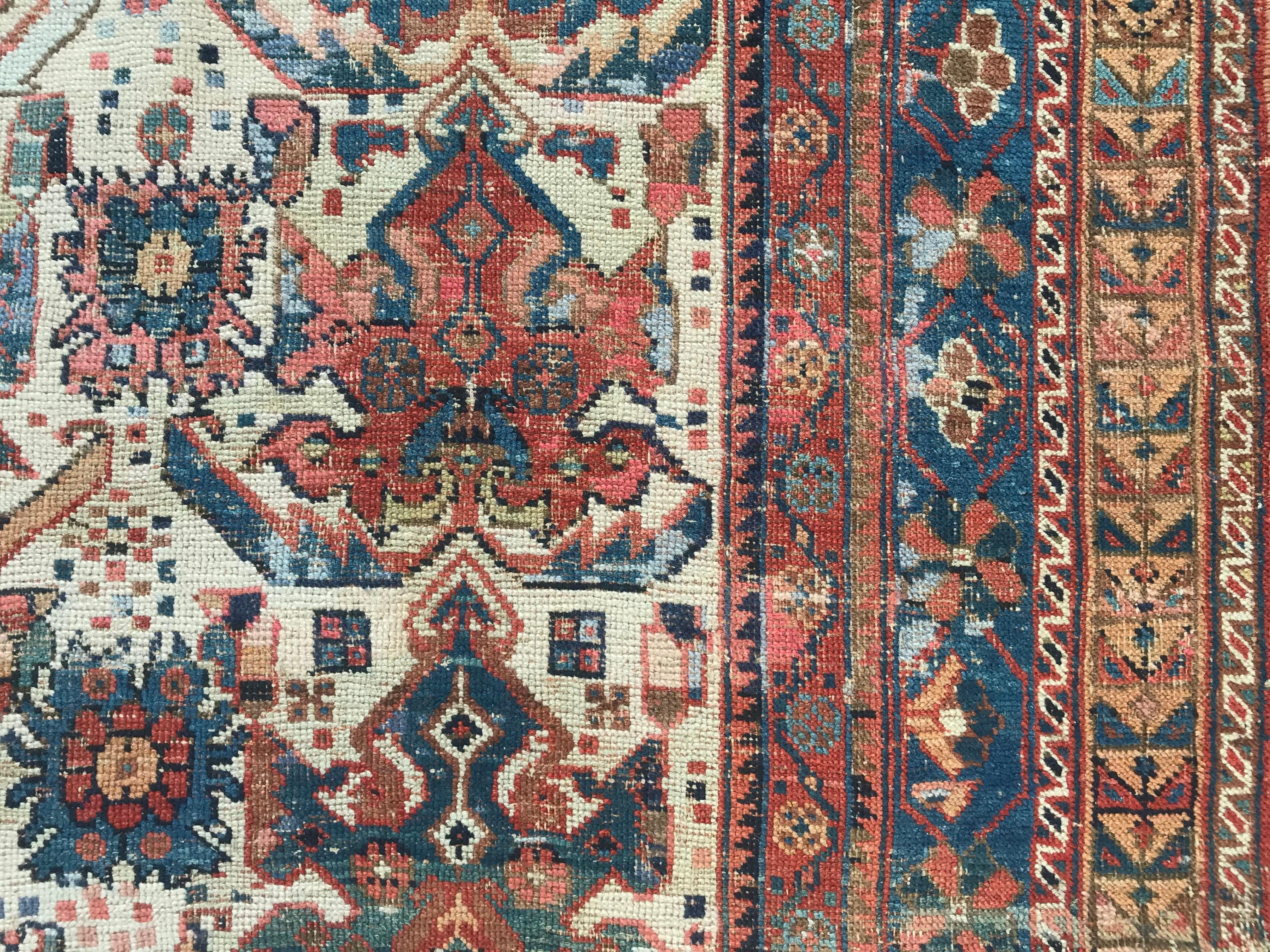 Nice Antique Afshar Rug For Sale 6