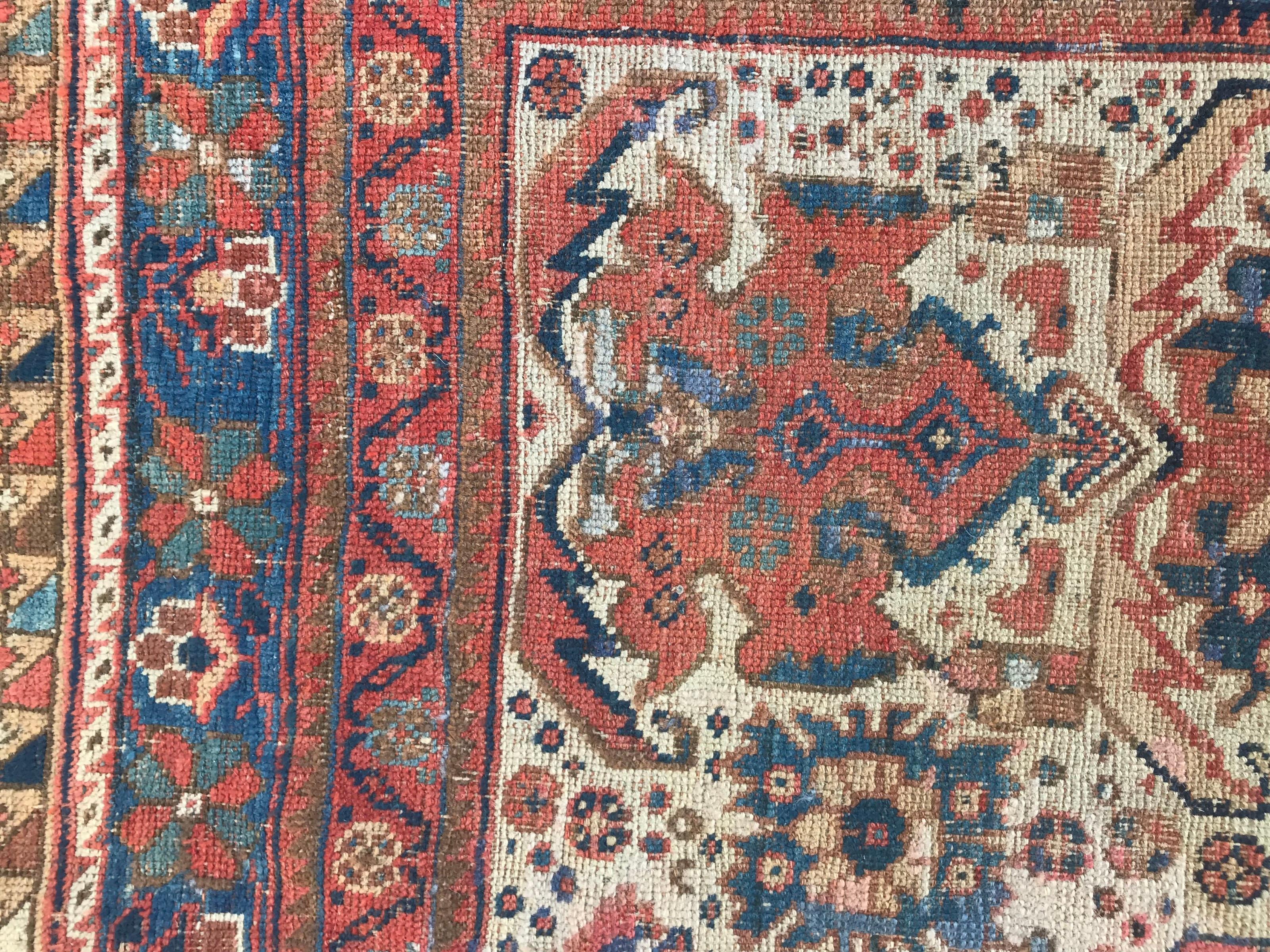 Nice Antique Afshar Rug For Sale 8