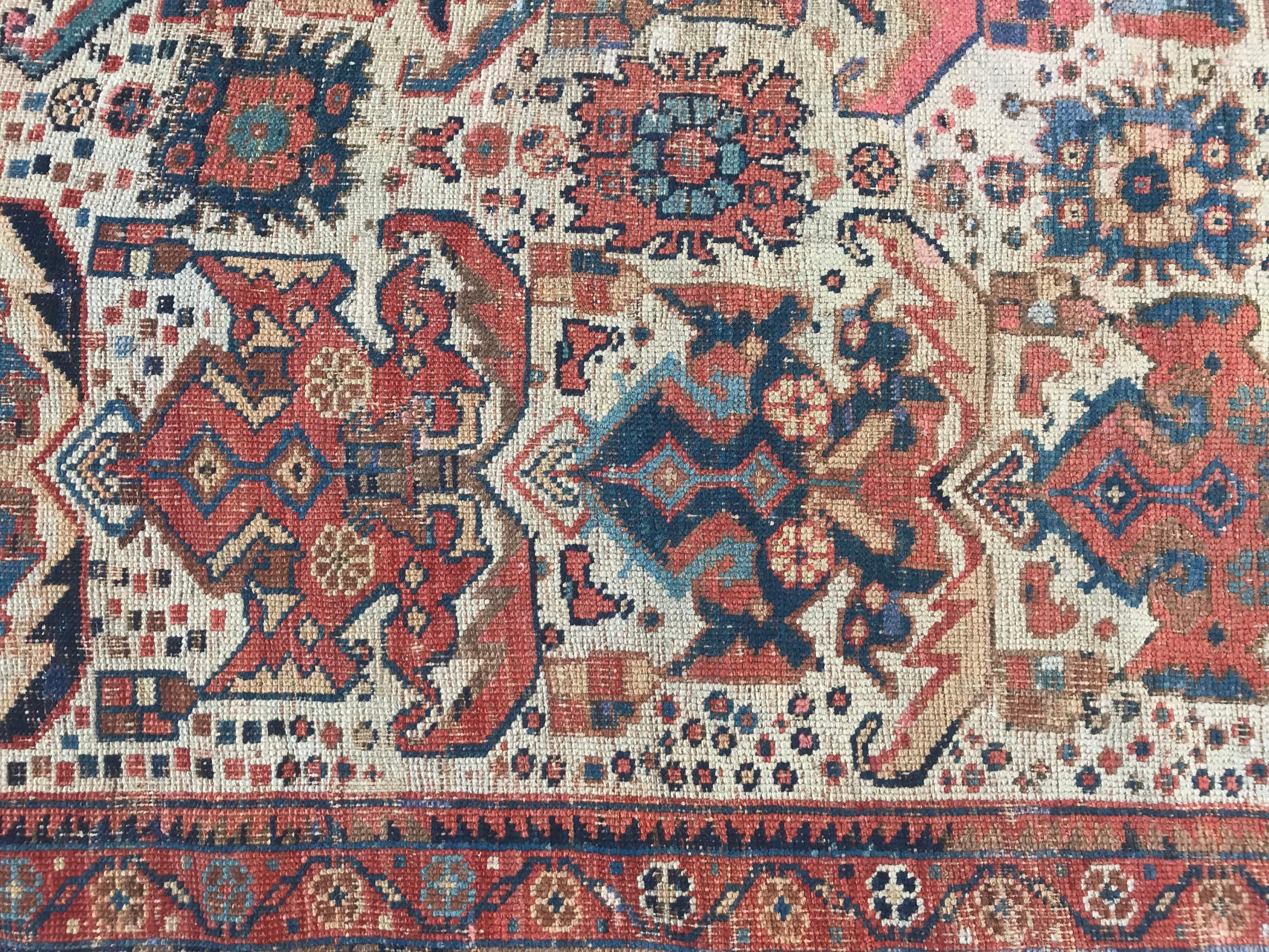 Nice Antique Afshar Rug For Sale 1