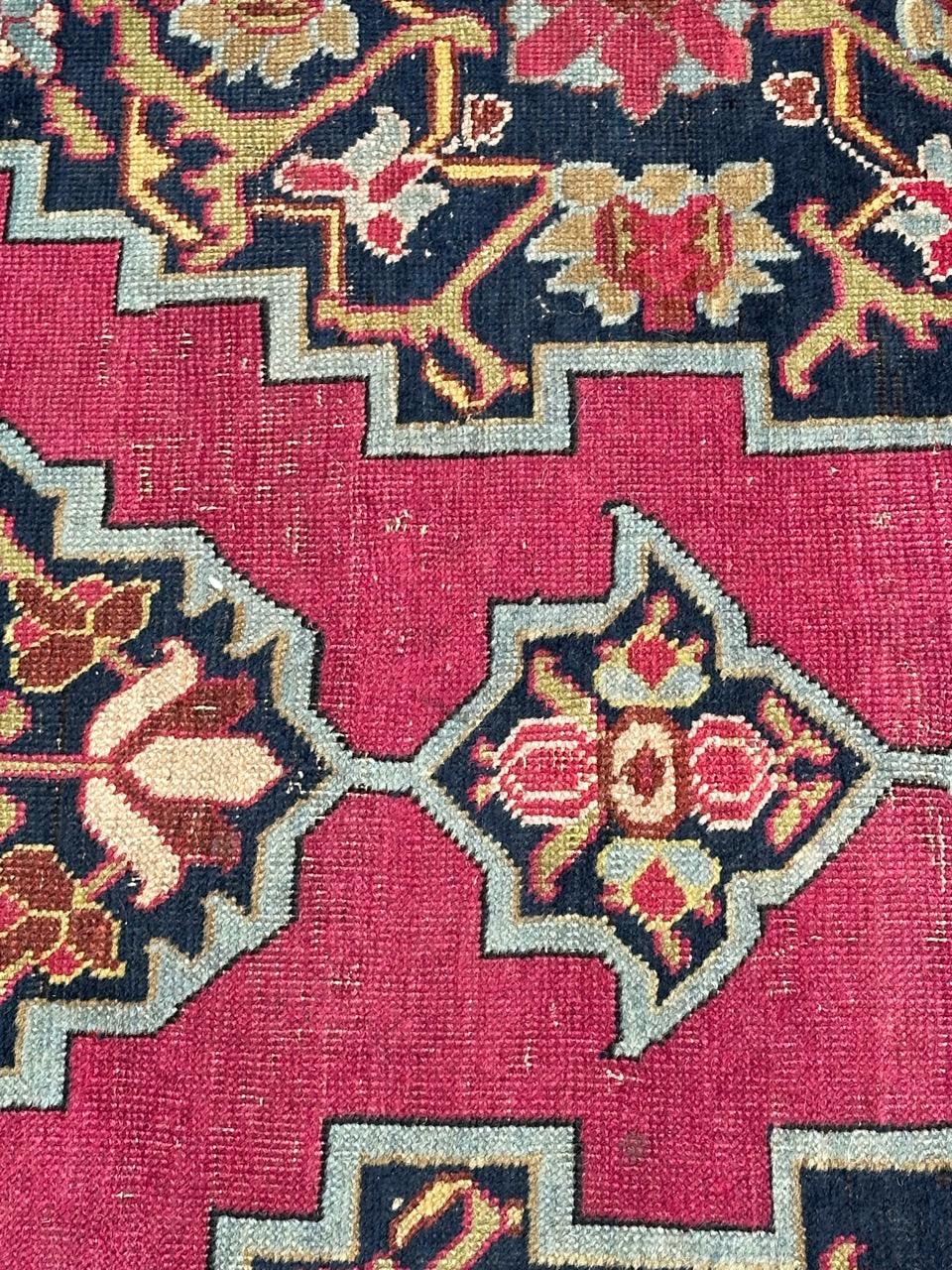 Beau tapis de course caucasien ancien Karabagh en vente 5