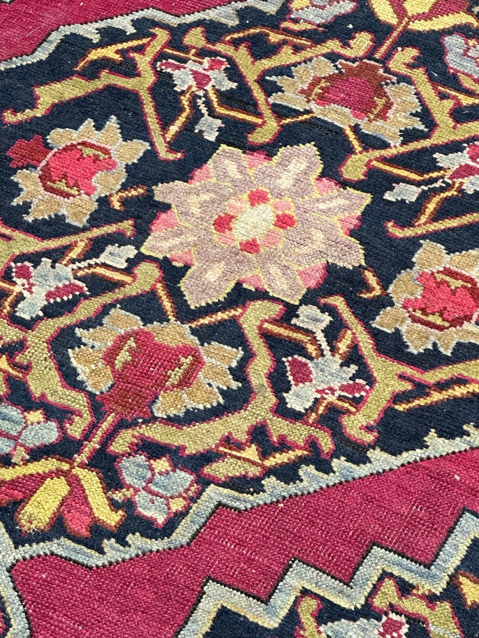 Beau tapis de course caucasien ancien Karabagh en vente 6