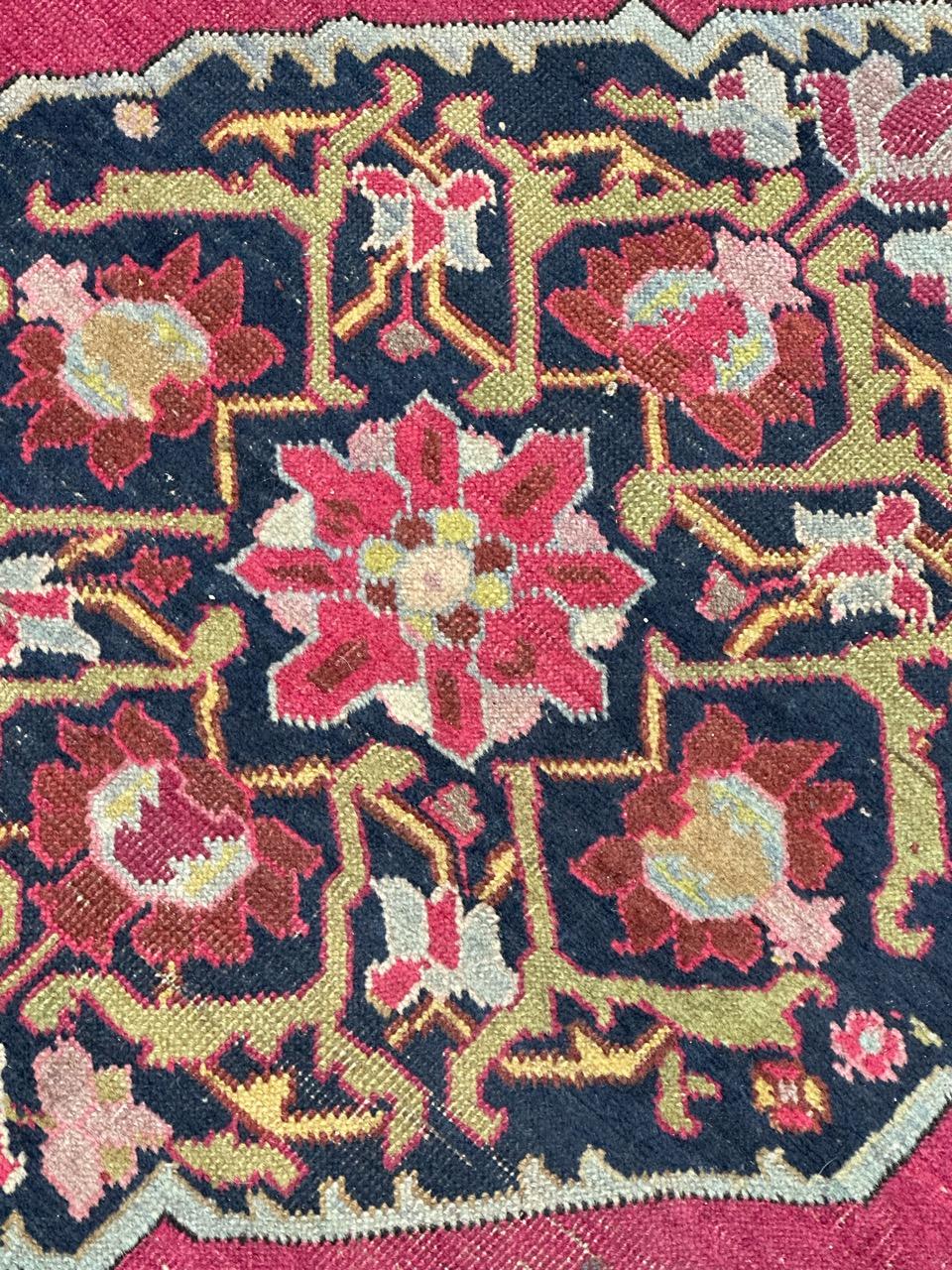 Beau tapis de course caucasien ancien Karabagh en vente 9