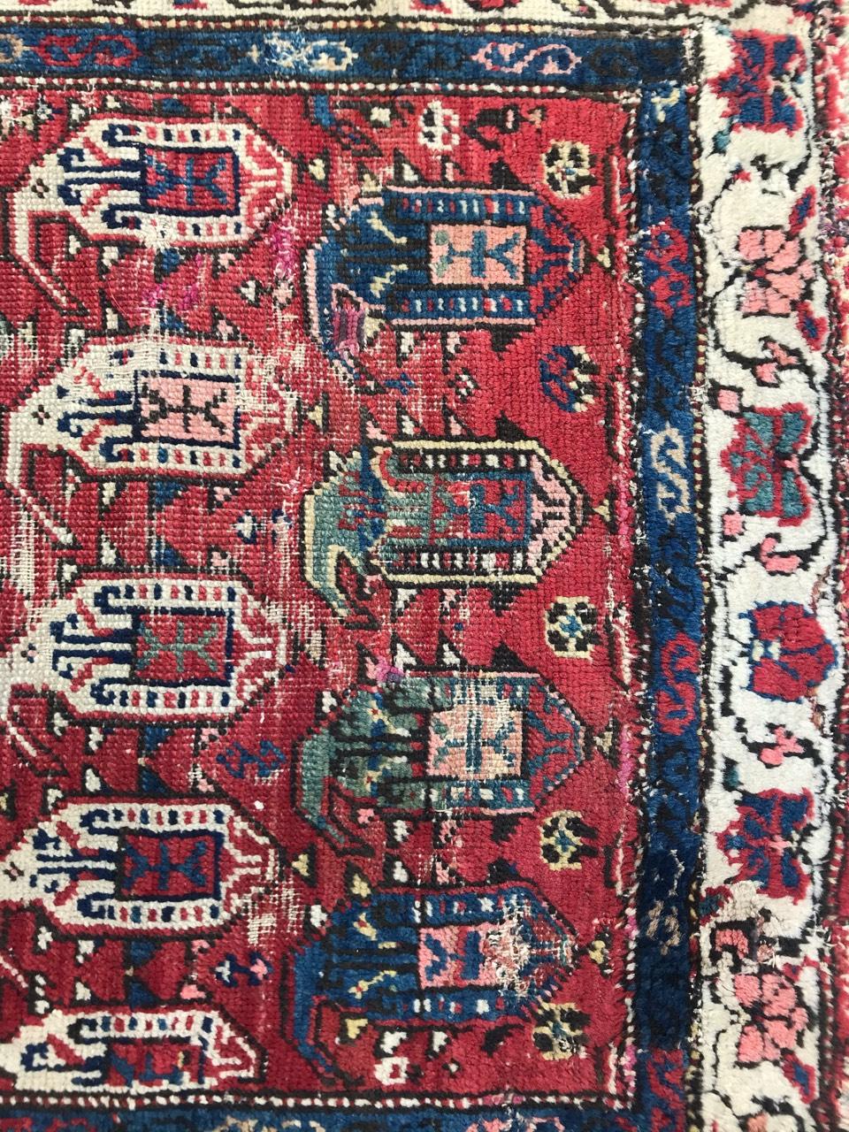 Nice Antique Caucasian Kazak Rug For Sale 4