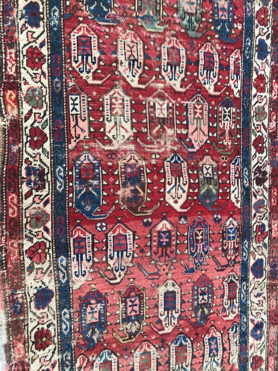 Nice Antique Caucasian Kazak Rug For Sale 6