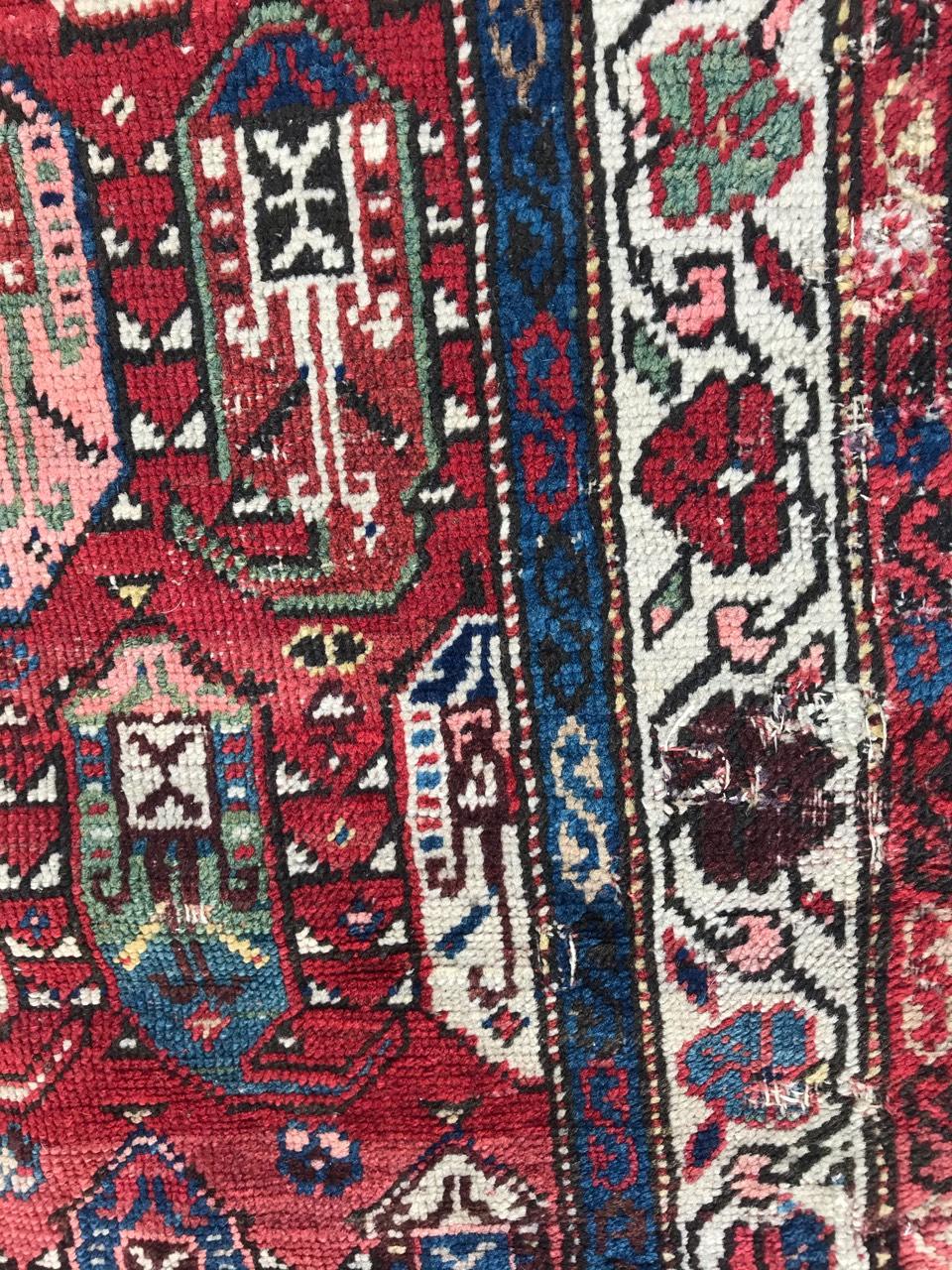 Nice Antique Caucasian Kazak Rug For Sale 7