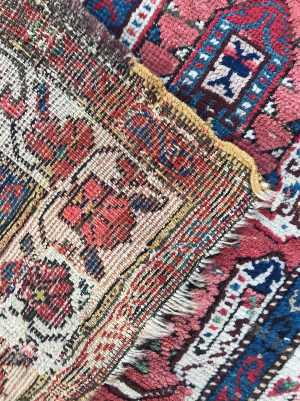 Nice Antique Caucasian Kazak Rug For Sale 11