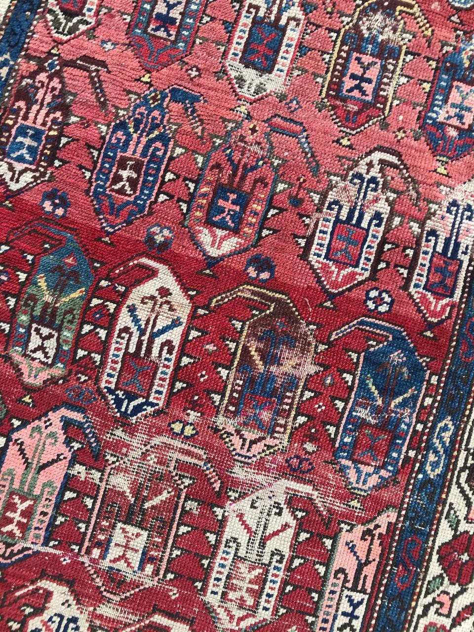 Kazakhstani Nice Antique Caucasian Kazak Rug For Sale