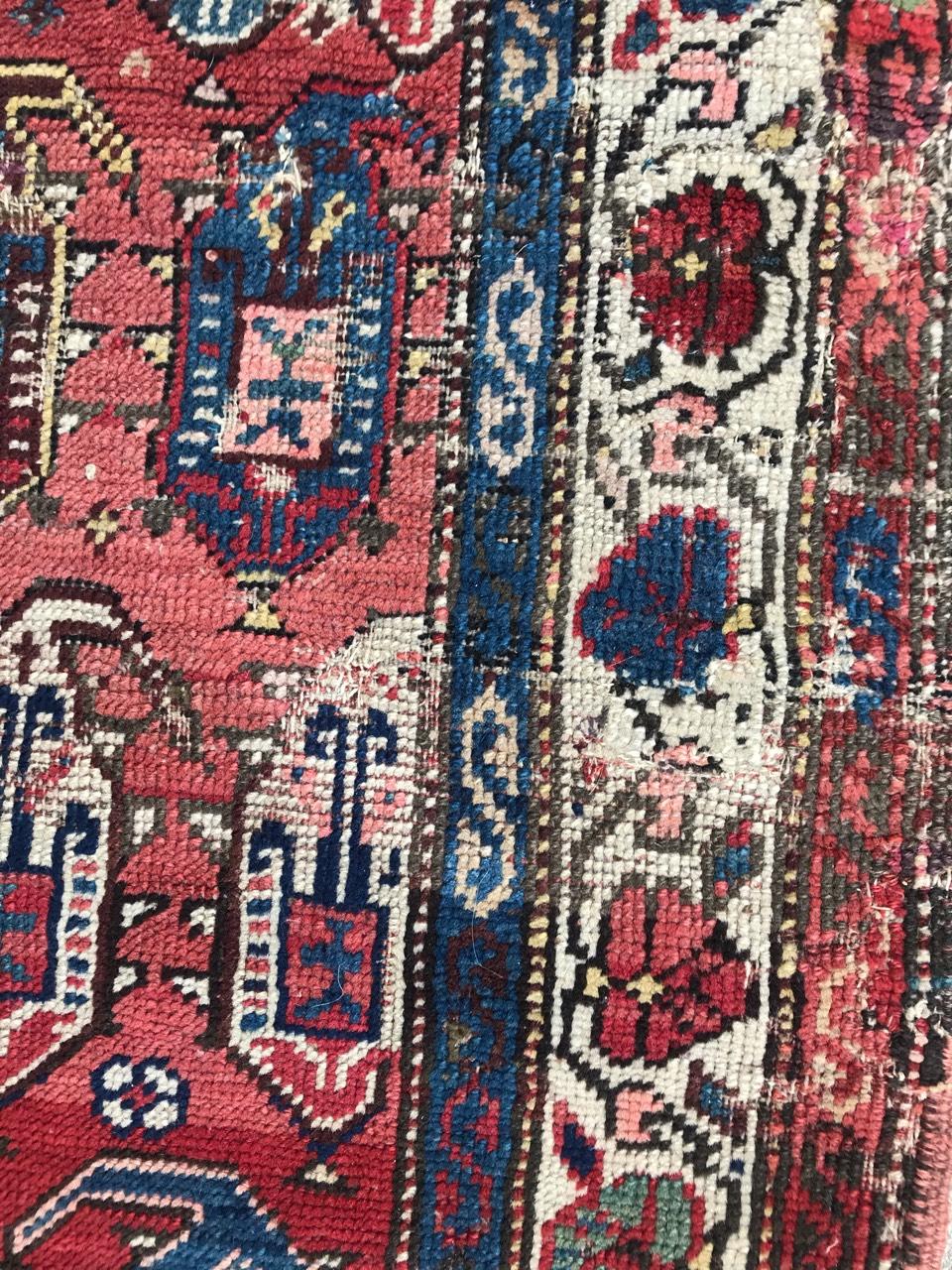 Nice Antique Caucasian Kazak Rug For Sale 2