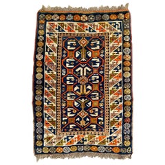 Bobyrug's Nice Antique Caucasian Kazak Rug