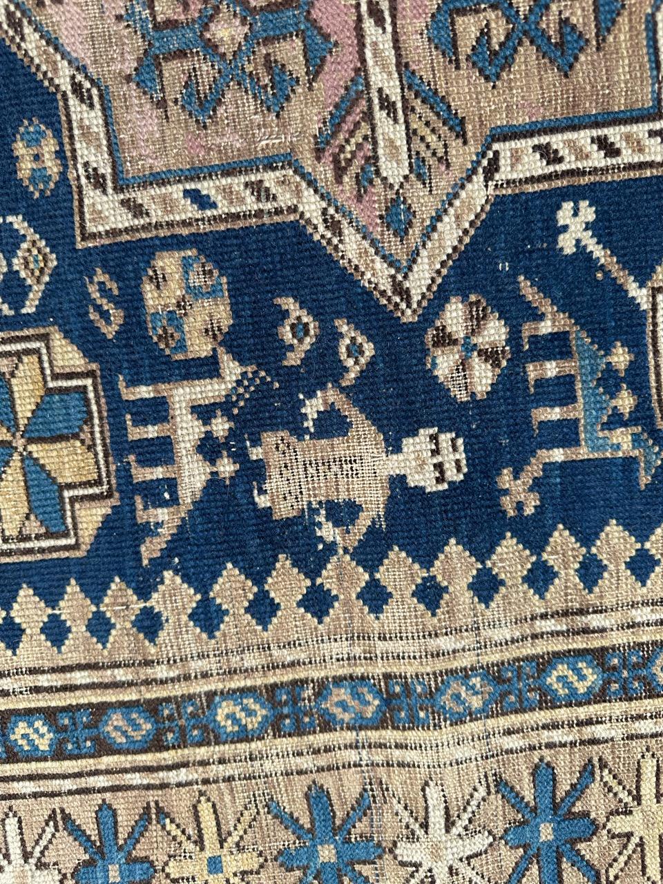 Bellissimo tappeto antico caucasico shirvan in vendita 8