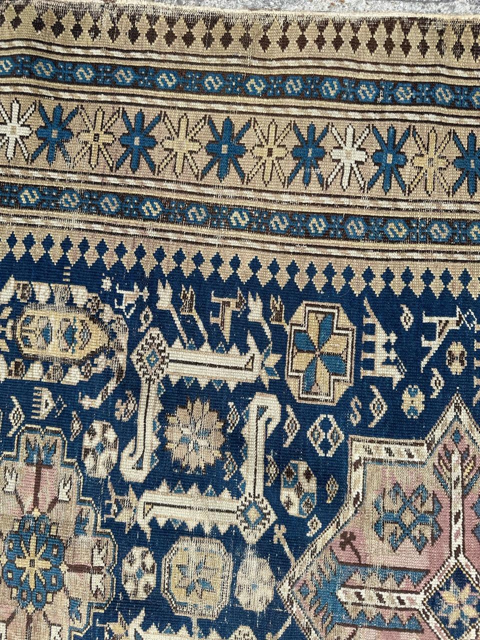 Bellissimo tappeto antico caucasico shirvan in vendita 1