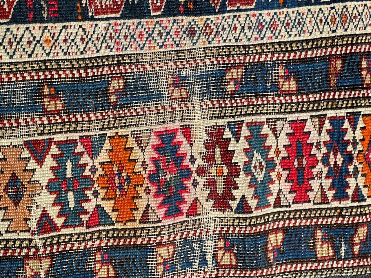 Beau tapis Shirwan caucasien ancien en vente 2