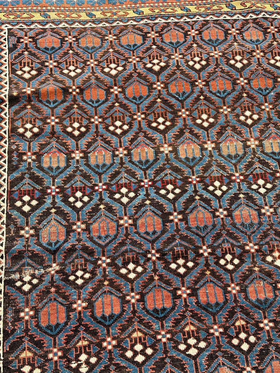Beau tapis Shirwan caucasien ancien en vente 2