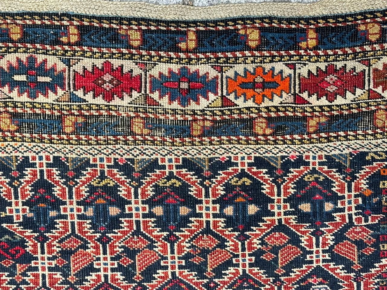 Beau tapis Shirwan caucasien ancien en vente 3