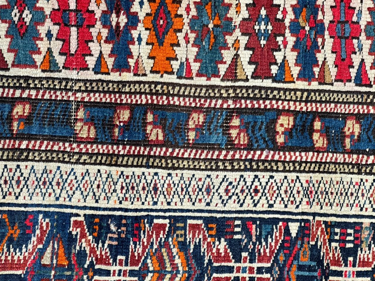 Beau tapis Shirwan caucasien ancien en vente 6