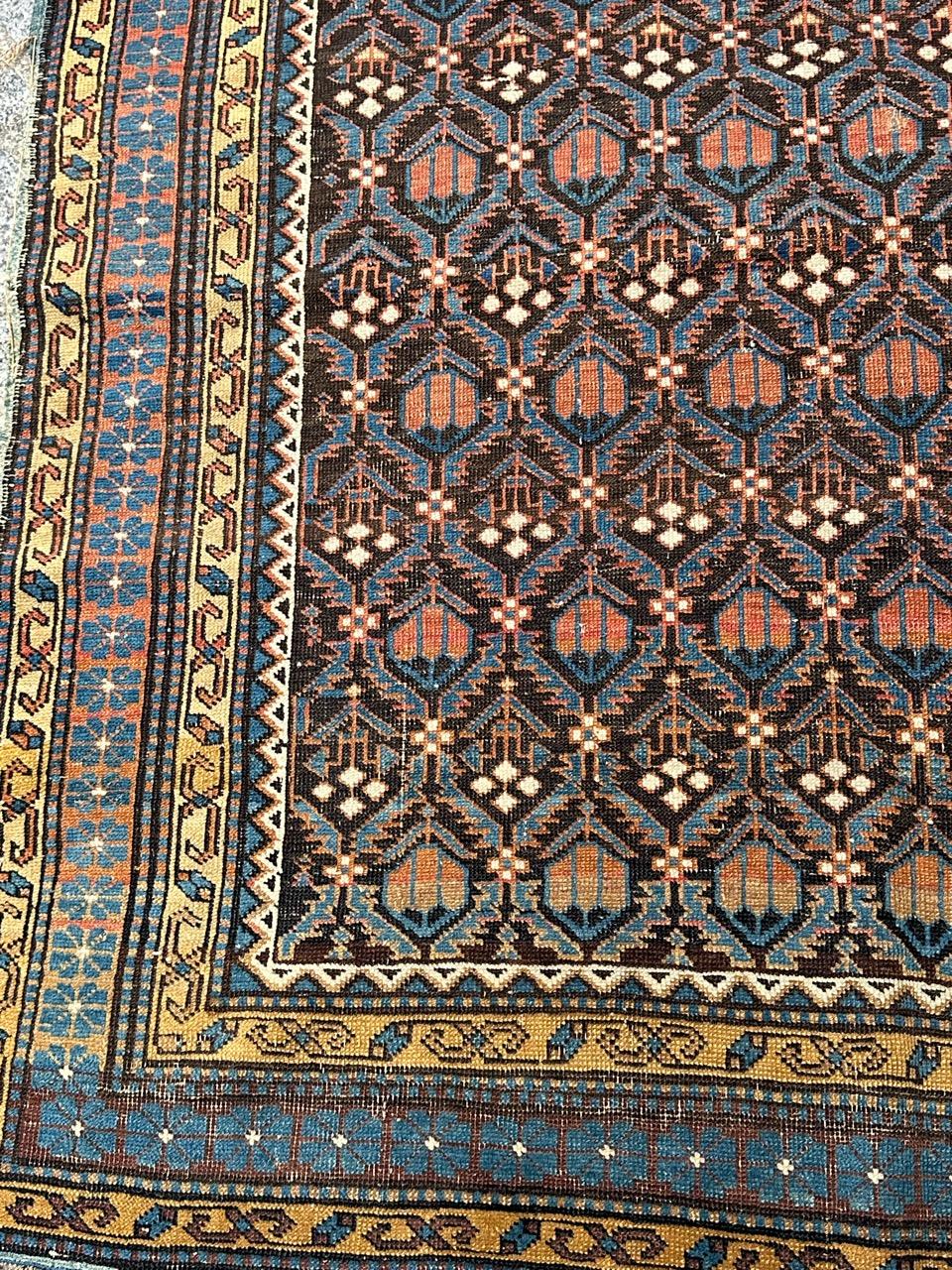 Beau tapis Shirwan caucasien ancien en vente 10