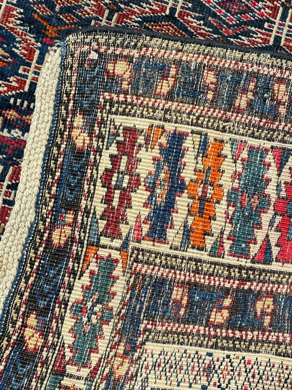 Beau tapis Shirwan caucasien ancien en vente 12