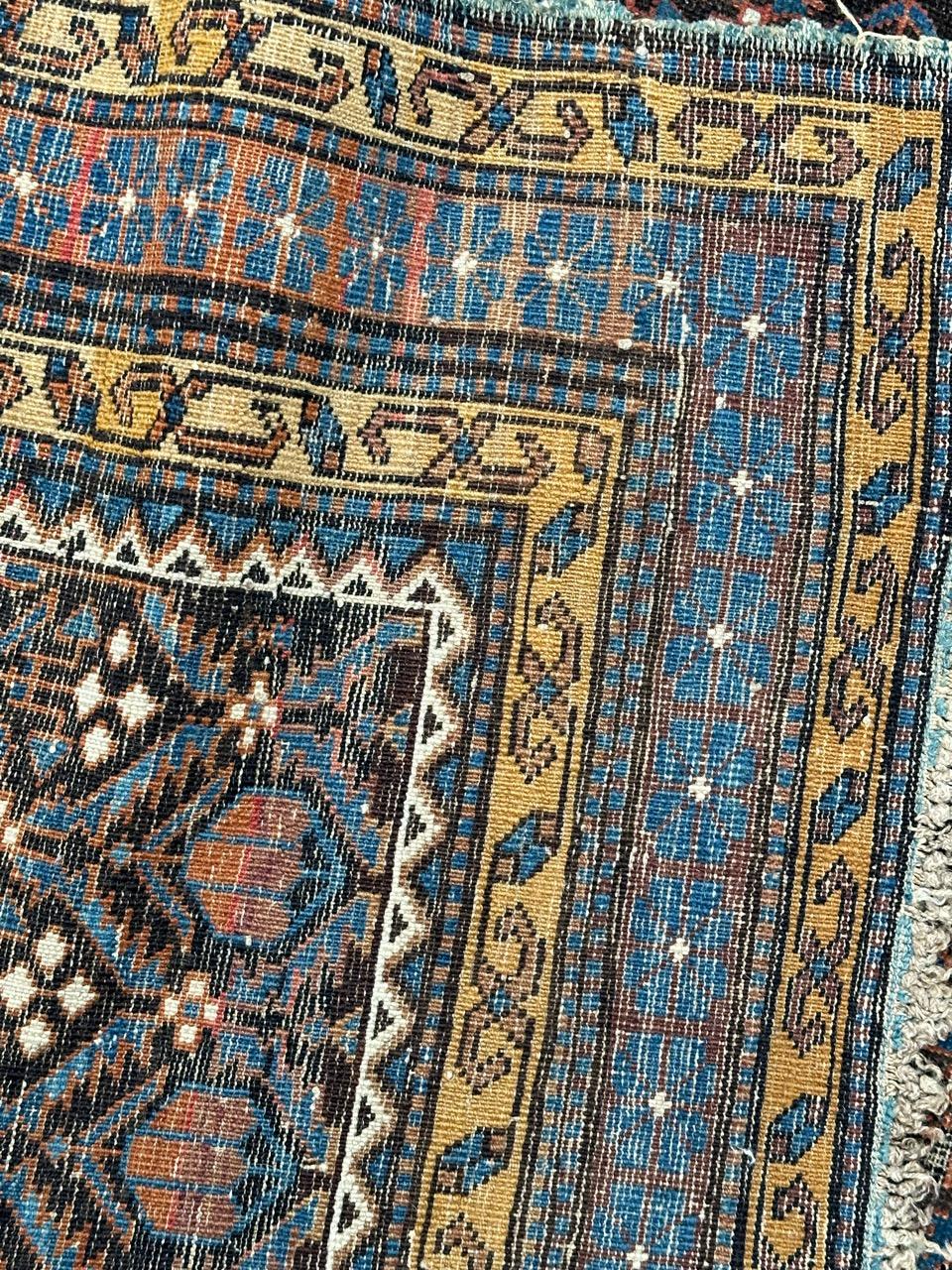 Beau tapis Shirwan caucasien ancien en vente 12