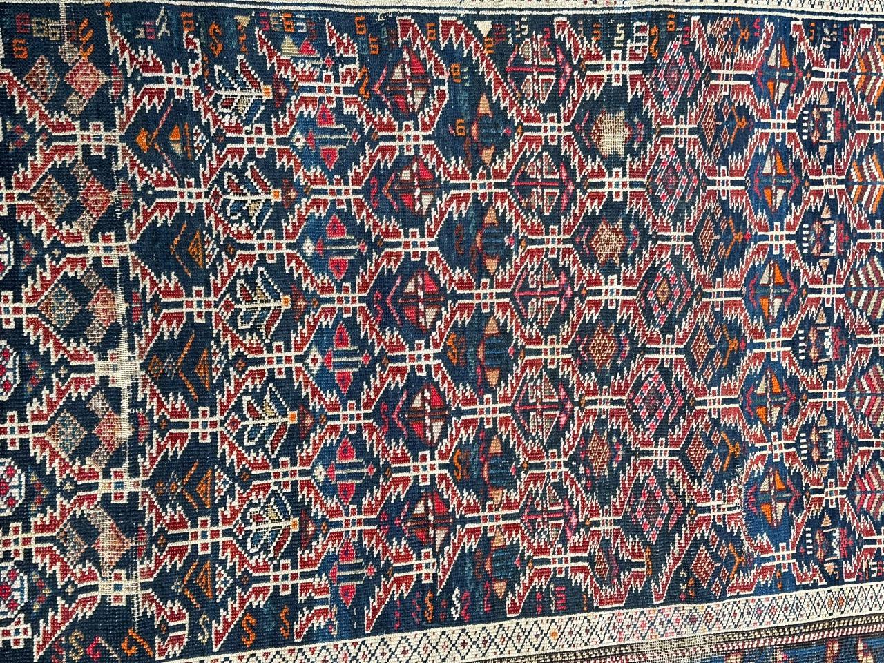 Kazakh Beau tapis Shirwan caucasien ancien en vente