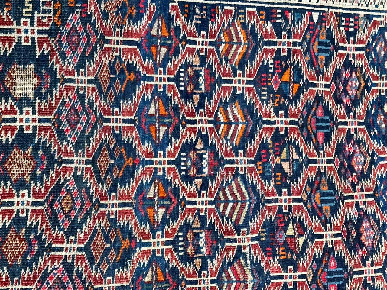 Beau tapis Shirwan caucasien ancien État moyen - En vente à Saint Ouen, FR