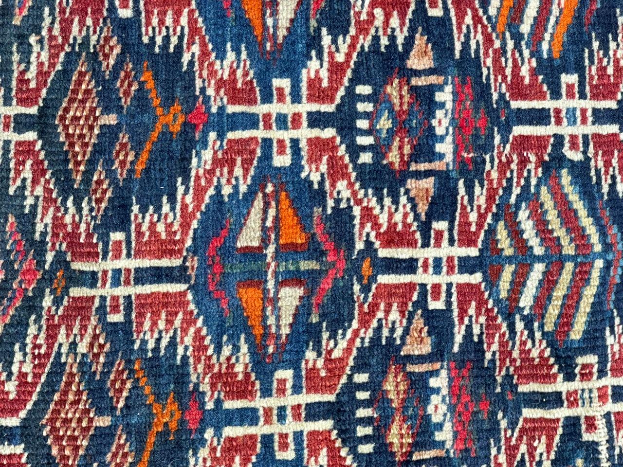 XIXe siècle Beau tapis Shirwan caucasien ancien en vente