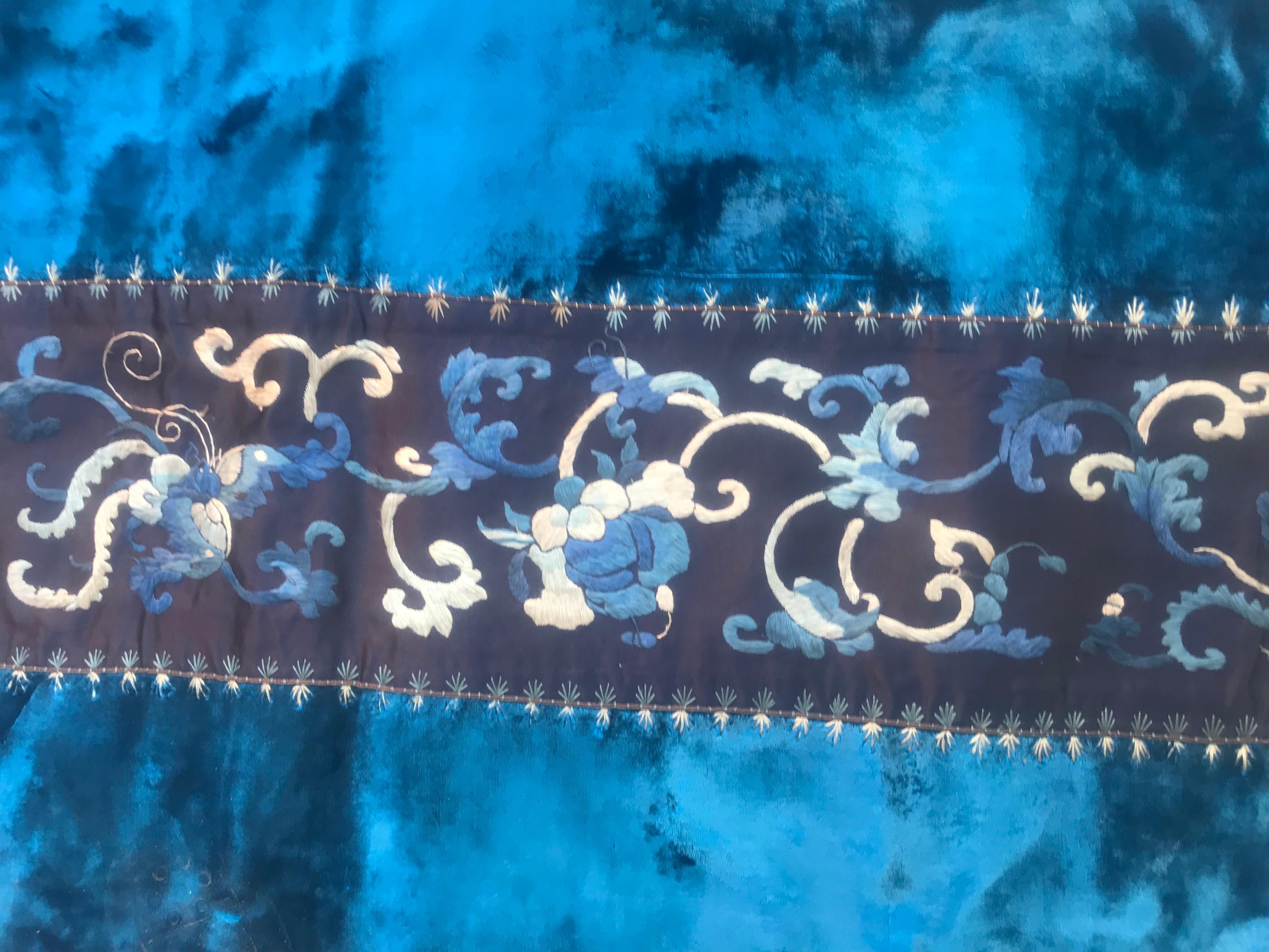 Embroidered Nice Antique Chinese Embroidery Panel For Sale