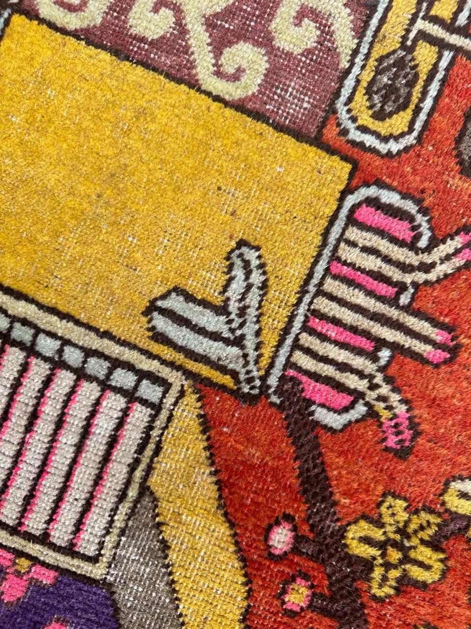 Bobyrug’s Nice antique Chinese Khotan rug  For Sale 9