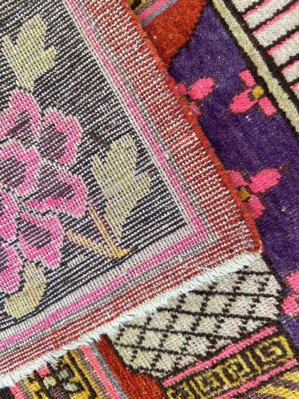 Bobyrug’s Nice antique Chinese Khotan rug  For Sale 12