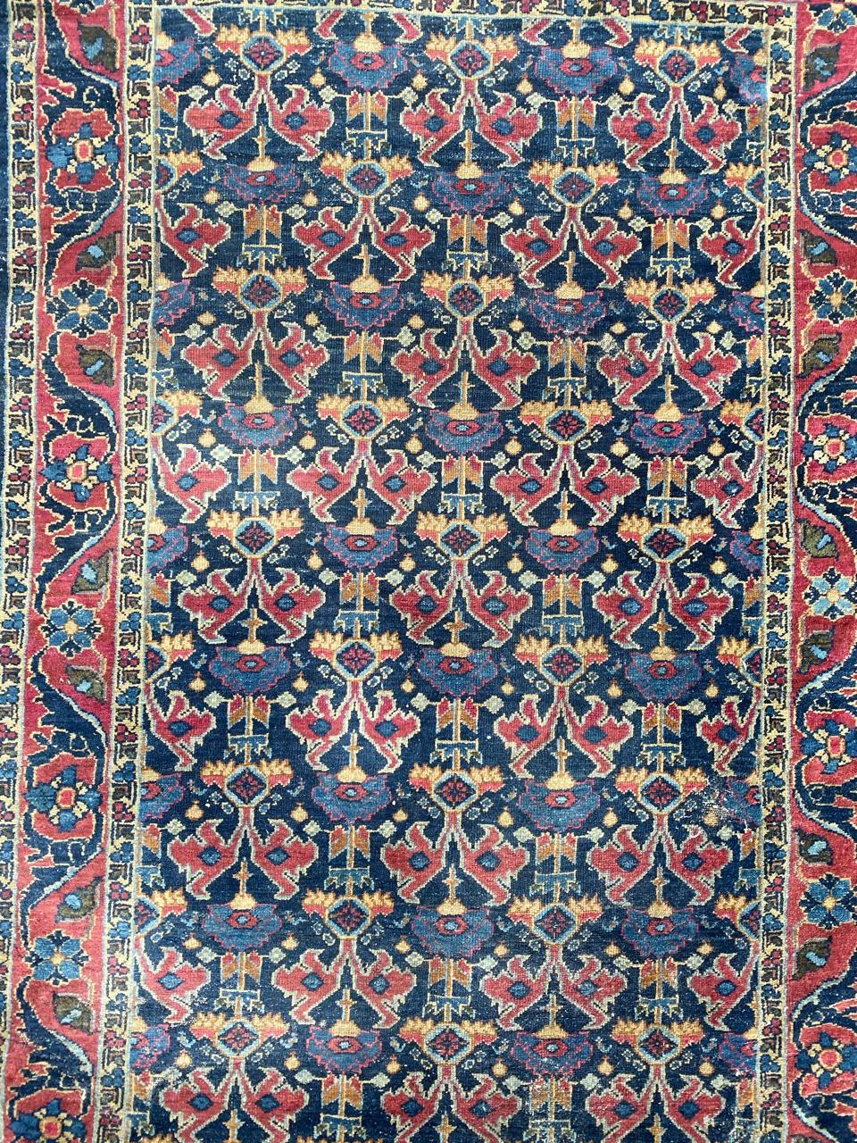 Il bel tappeto Sarouk antico decorativo di Bobyrug in vendita 4