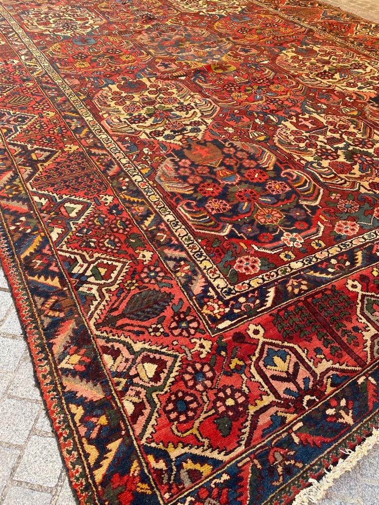 Bobyrug’s Nice Antique Distressed Large Bakhtiar Rug For Sale 4