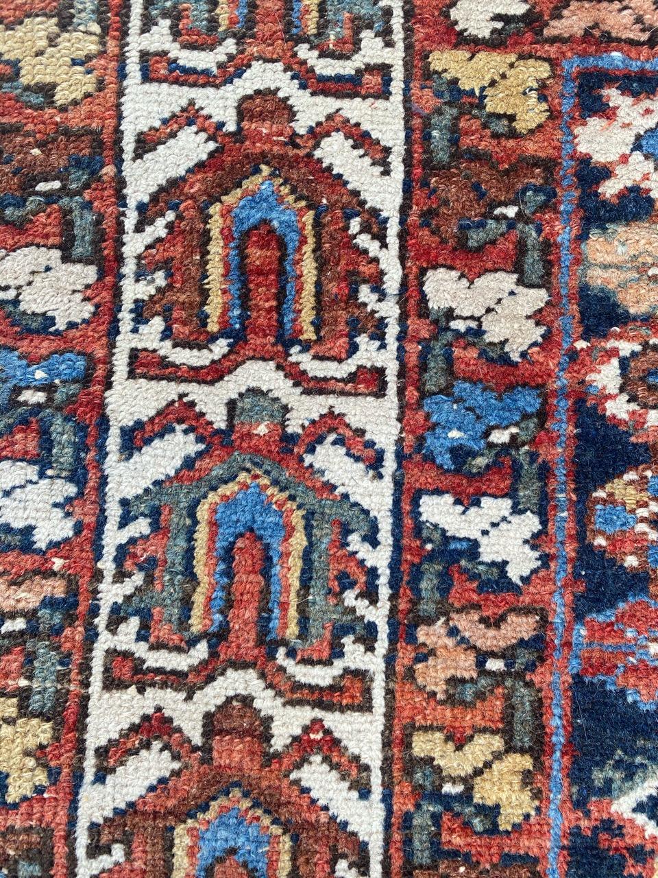 Nice Antique Distressed Mazlaghan Rug For Sale 6