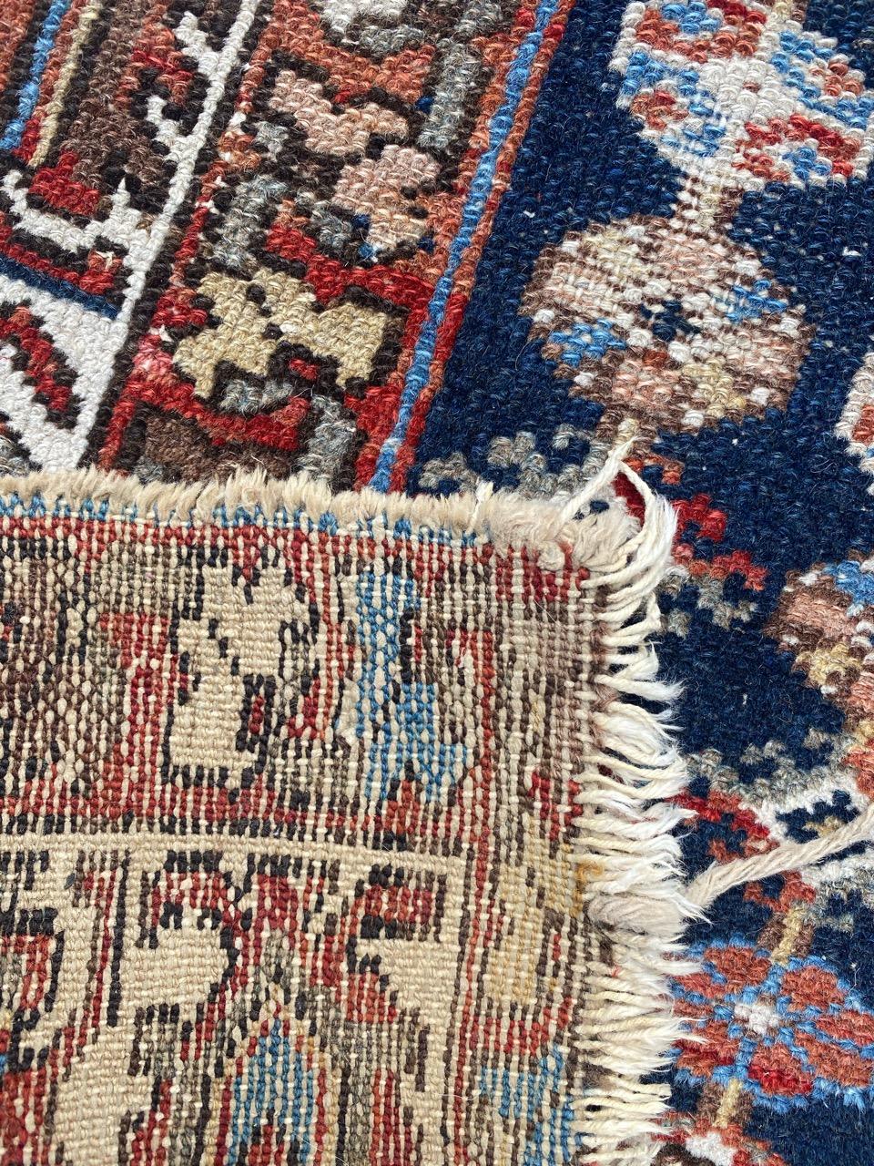 Nice Antique Distressed Mazlaghan Rug For Sale 10