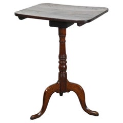 Bell'antico tavolo/tavolino inglese inclinabile con piano quadrato