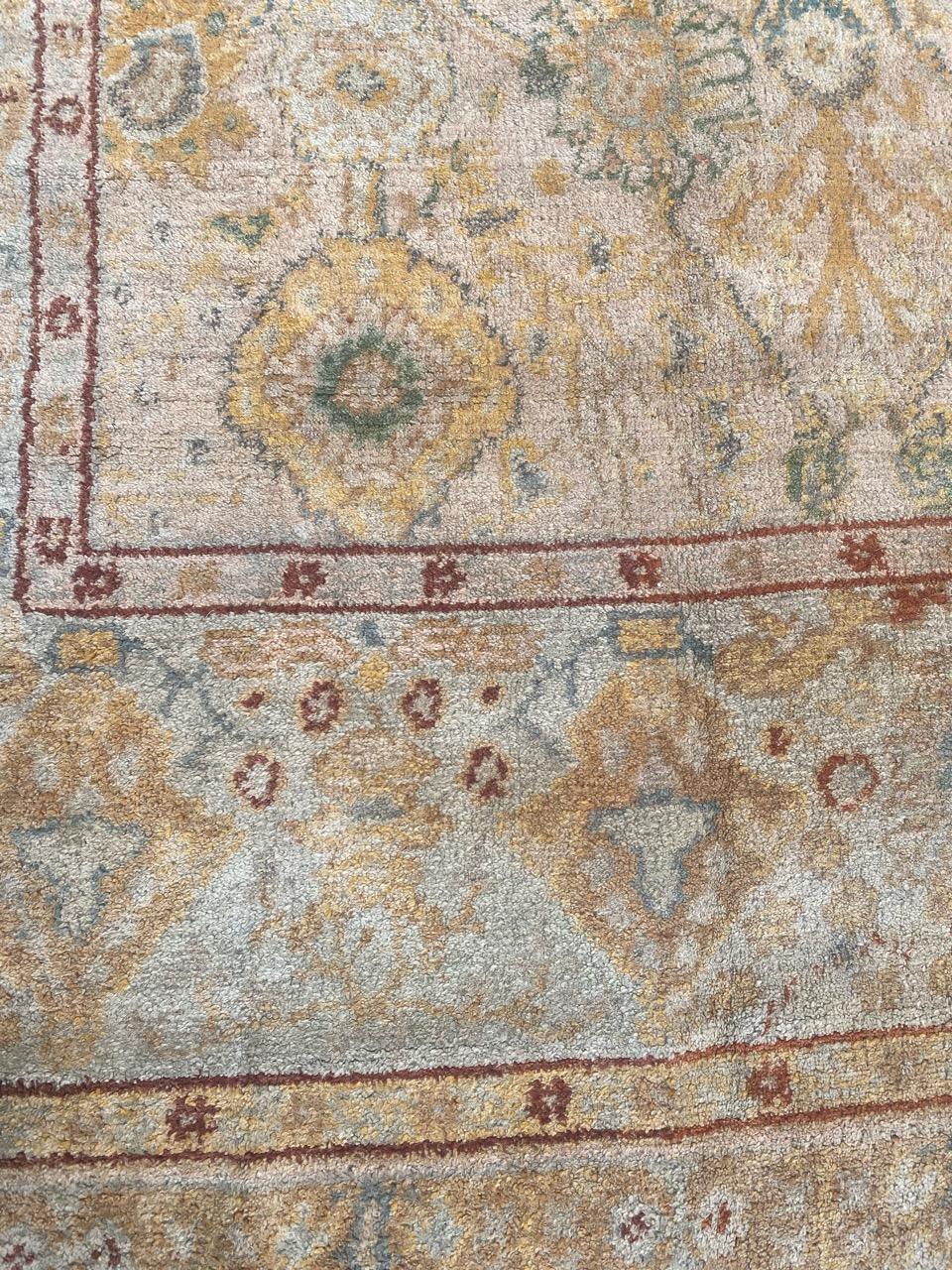 20th Century Bobyrug’s Nice Antique European Oushak Rug